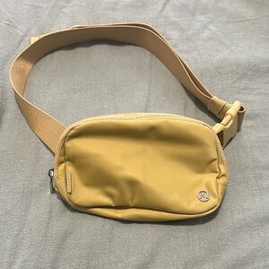 lululemon athletica yellow belt Bag